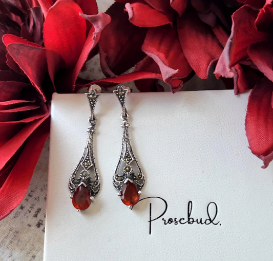 The Scarlet Drop Earrings