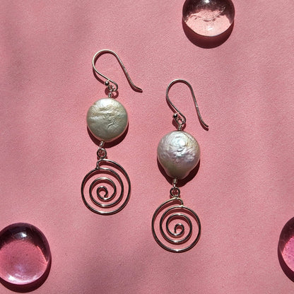 WhirlPearl Earrings