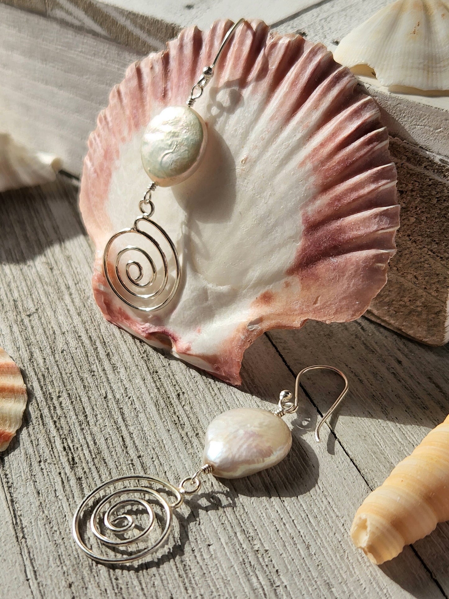 WhirlPearl Earrings