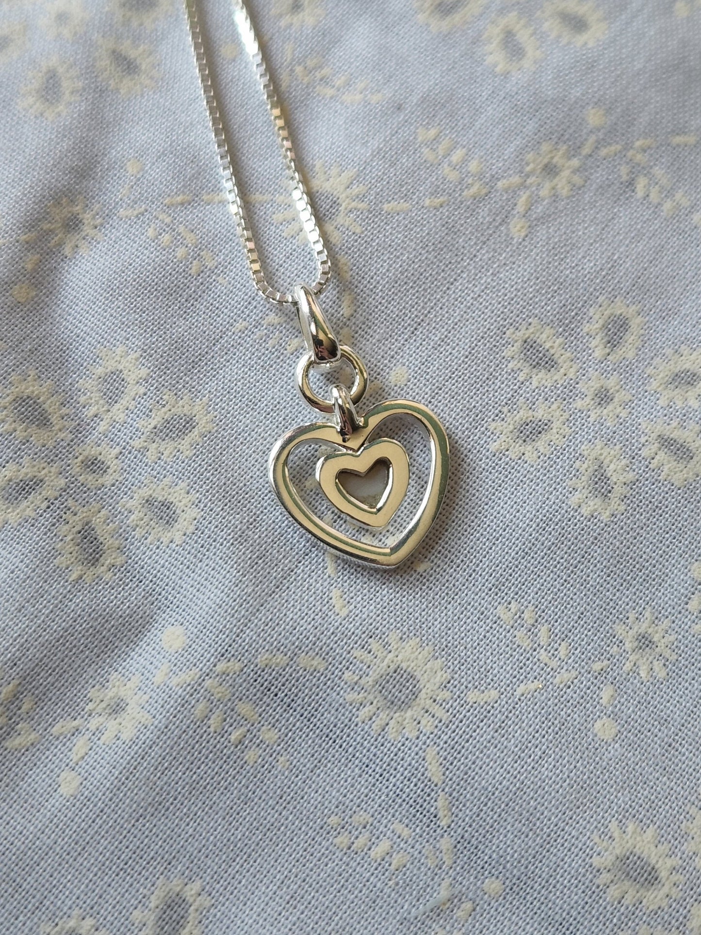 Mother of Pearl Heart Necklace