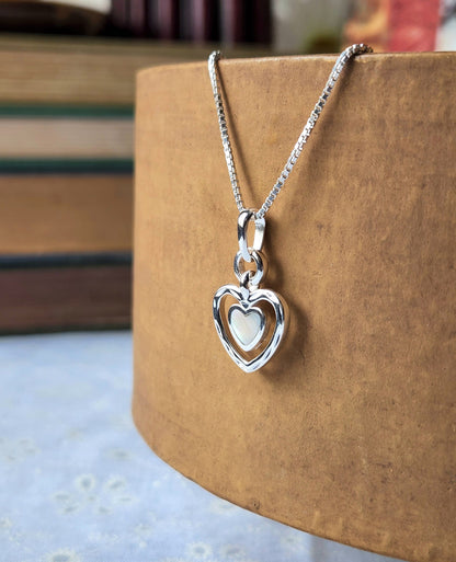 Mother of Pearl Heart Necklace