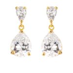 Prosebud™ 18k Gold Plated Double Pear Drop Radiance Earrings