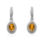 Prosebud™ Citrine Classic Formal Drop Earrings