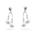 Prosebud™ Dual Pearl Drops Grace Earrings