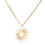 Prosebud™ Goldtone Sunburst Glow Necklace