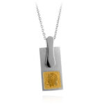 Prosebud™ Floral Silhouette – Stainless Steel Blossom Pendant