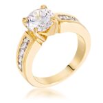 Prosebud™ Antoinette Golden Engagement Ring