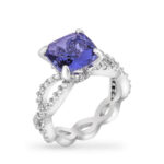 Prosebud™ Cubic Zirconia Twist Elegance Pendant