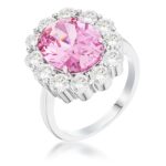 Prosebud™ Blush Bloom – 11.5ct Pale Pink Oval Blossom Ring